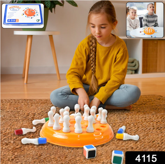 Memory Chess Game – Plastic Brain Teaser with 24 Colorful Pegs - Image 2