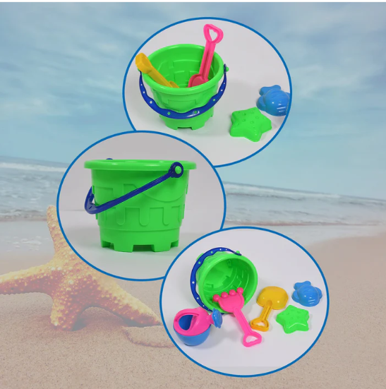 Beach Sand Castle Toy Set – 6 Pcs Kids Summer Play | Action Legion - Image 2