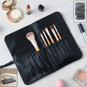 Makeup Brush Organizer Bag – Foldable & Travel-Friendly Storage