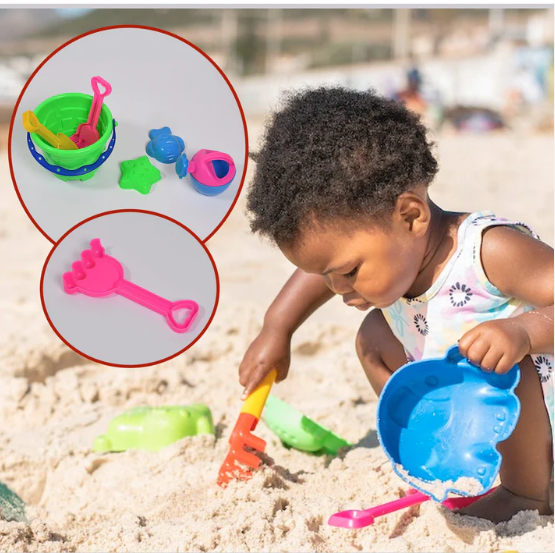 Beach Sand Castle Toy Set – 6 Pcs Kids Summer Play | Action Legion - Image 5