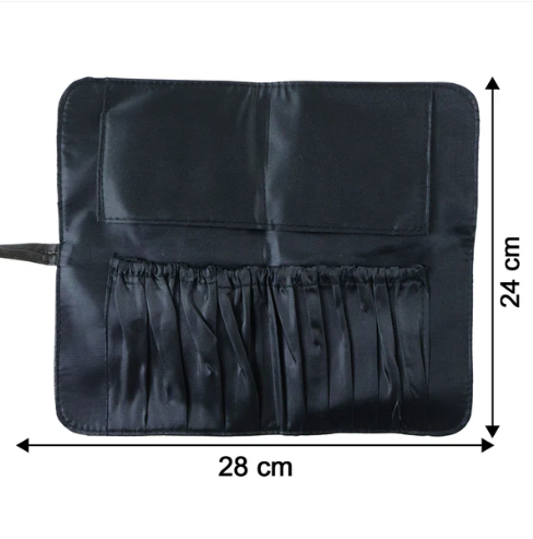 Makeup Brush Organizer Bag – Foldable & Travel-Friendly Storage