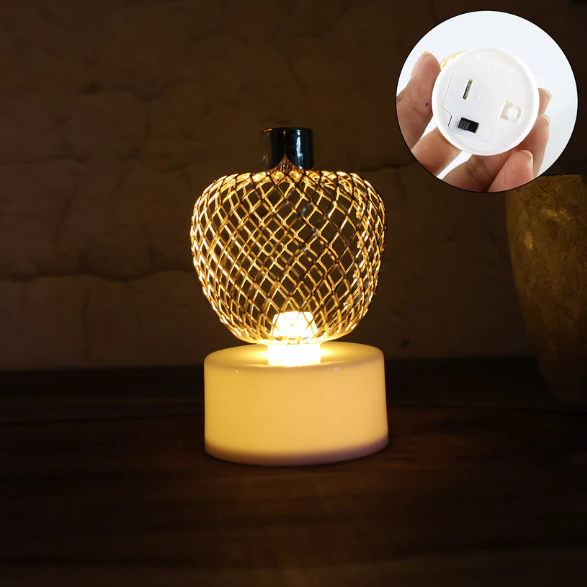 Apple LED Tealight Candles – Flameless Festive Glow (Set of 4)