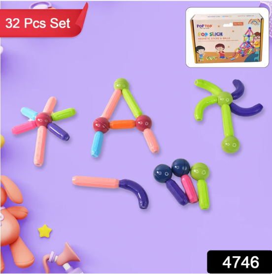 Magnetic Sticks Building Blocks – Creative STEM Toy for Kids - Image 2
