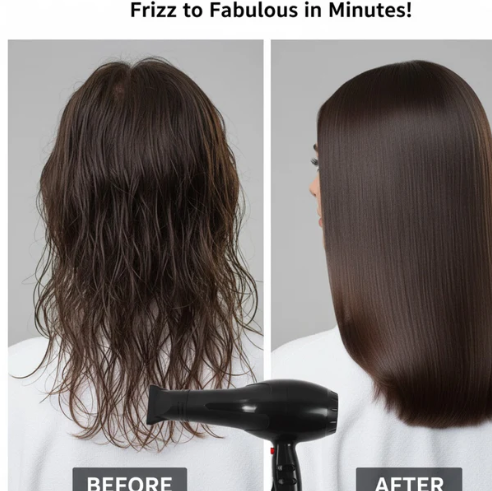 Professional Hair Dryer – 1800W Salon Quality | Calm & Curl