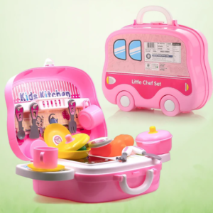 Kids Kitchen Play Set – 23-Piece Portable Pretend Play | Aditi