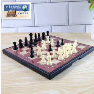 Foldable Magnetic Chess Board - Travel Friendly 24x24 cm