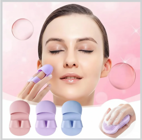 Silicone Glowpad Scrubber – Gentle Facial Exfoliation & Deep Cleanse