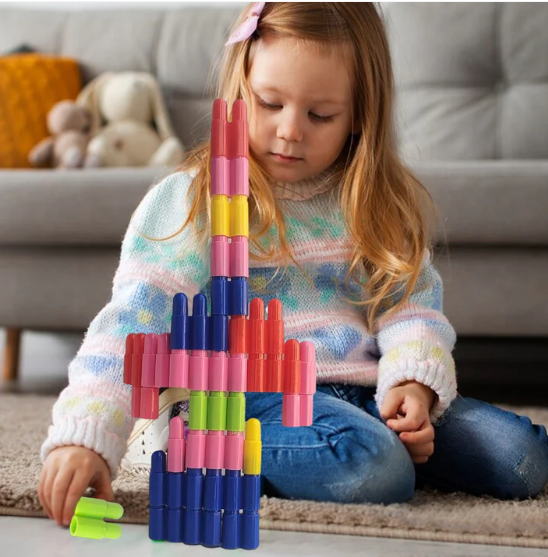 Bullet Blocks for Kids – Creative 88 Pc Building Set | Boardoria