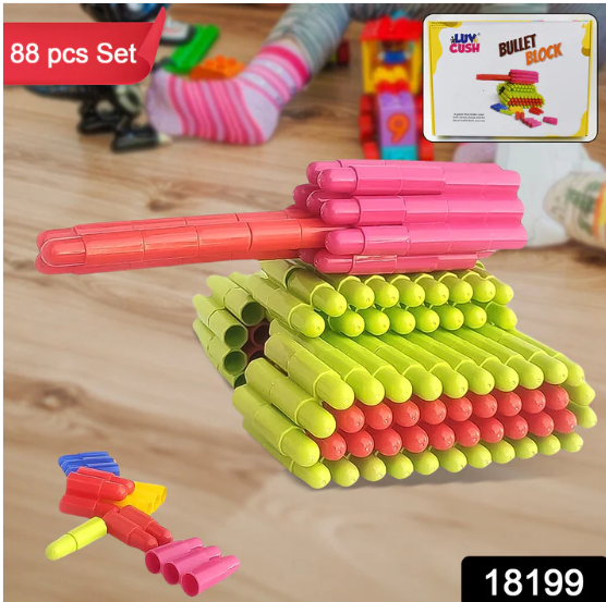 Bullet Blocks for Kids – Creative 88 Pc Building Set | Boardoria - Image 2
