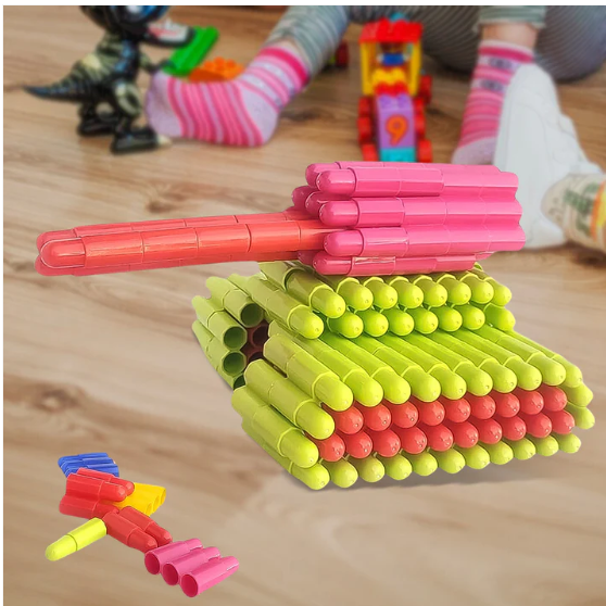 Bullet Blocks for Kids – Creative 88 Pc Building Set | Boardoria - Image 3
