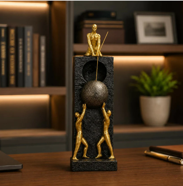 Modern Abstract Human Sculpture – Artistic Home & Office Decor