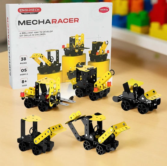 Mecha Racer STEM Kit – 5-in-1 DIY Construction for Kids 8+ - Image 2