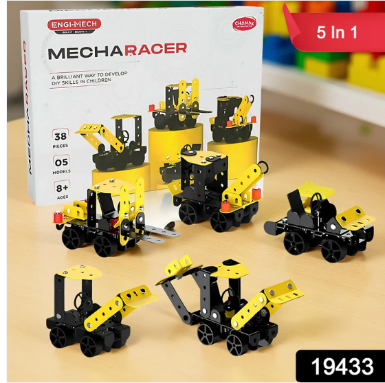 Mecha Racer STEM Kit – 5-in-1 DIY Construction for Kids 8+ - Image 3