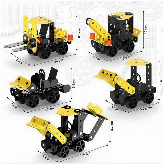 Mecha Racer STEM Kit – 5-in-1 DIY Construction for Kids 8+ - Image 4