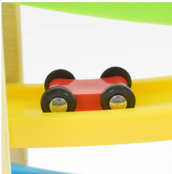 Wooden Race Track – 4-Level Car Ramp Set for Toddlers | Action Legion - Image 5