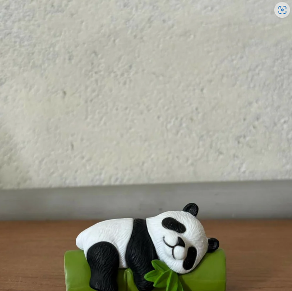 Sleeping Panda Showpiece – Cute Mini Bamboo Resin Figurine - Image 4