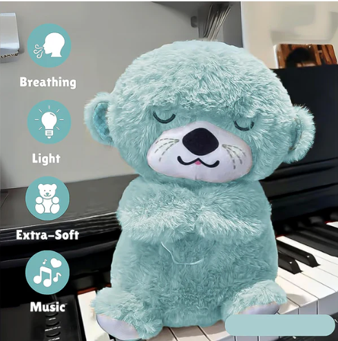 Musical Teddy Bear Plush Toy – Soft, LED Light & Soothing Music - Image 4