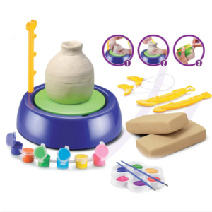 Kids Pottery Wheel Kit – Creative Clay Art Game | Dollamis