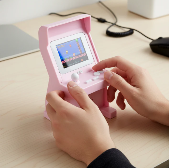 Mini Retro Arcade Console – 120 Classic Games & Joystick Fun - Image 2