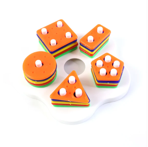 Geometric Stacking Sorter Toy – Toddler Shape Learning & Skills - Image 4