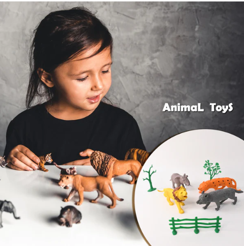 Wild Animal Toy Set for Kids – Educational Safari Play Pack