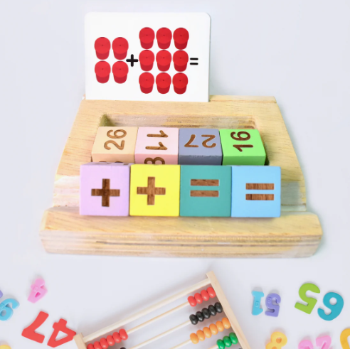 Wooden Math Game for Kids – Early Learning Educational Toy | Aditi