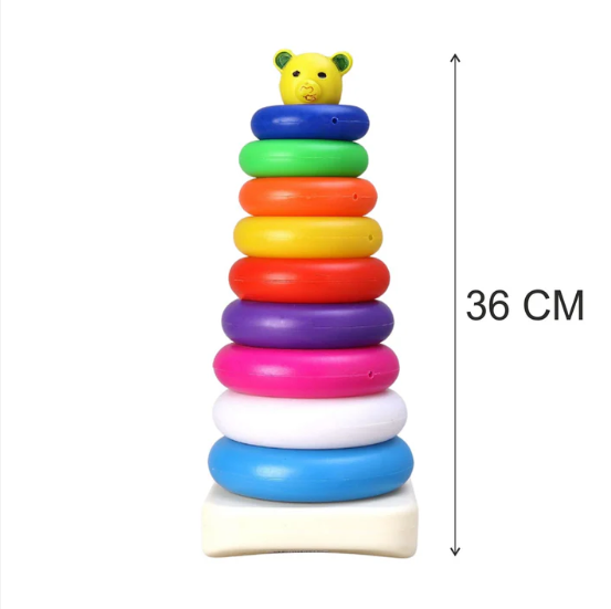 Teddy Bear Stacking Rings Toy – 9 Pcs Educational | Little Blocks - Image 5
