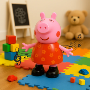 Pig Pretend Play Toy – Movable Soft Rubber Figure | Play & Move by Play & Move