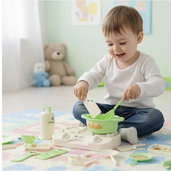 Kids Kitchen Play Set – Educational Cooking Toy for Toddlers - Image 2