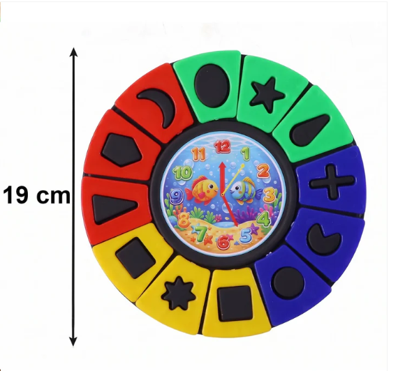 Shape & Color Matching Puzzle Toy with Clock – Early Learning Fun - Image 5