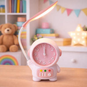 Astronaut Desk Lamp – Kids Study Light with Alarm Clock