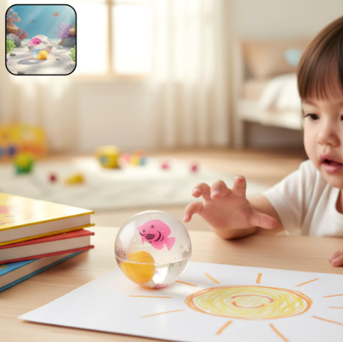 Light-Up Bouncy Ball – Impact-Activated LED & Soft Grip Fun