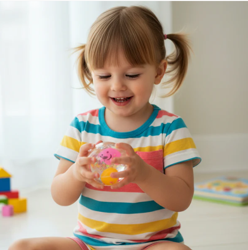 Light-Up Bouncy Ball – Impact-Activated LED & Soft Grip Fun