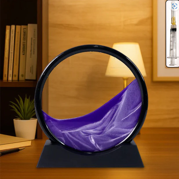 Moving Sand Art – Round Liquid Motion Decor | Styleva