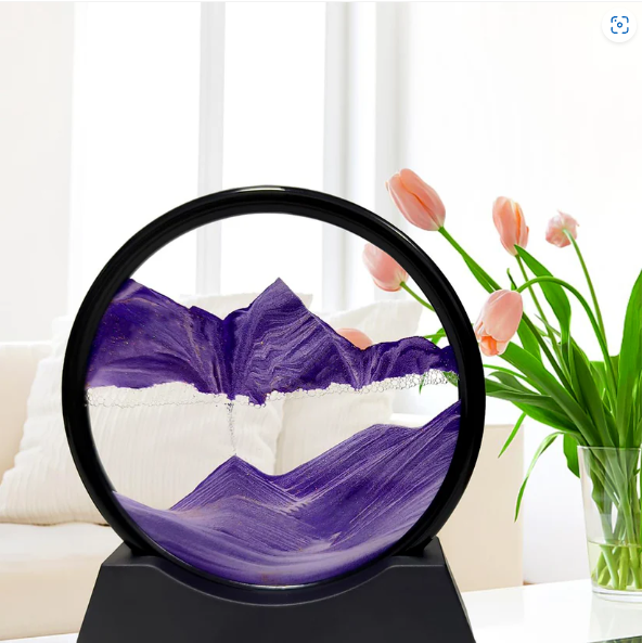 Moving Sand Art – Round Liquid Motion Decor | Styleva