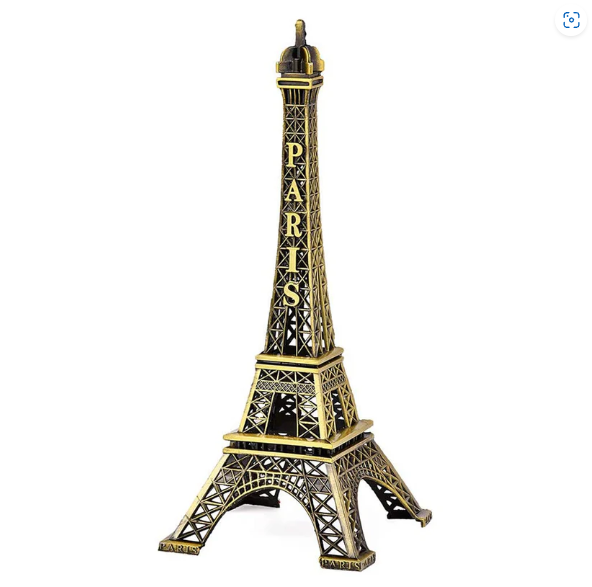 Eiffel Tower Statue – Antique Metal Paris Landmark | VoltDesk