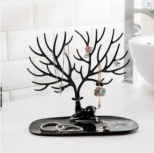 Deer Shaped Jewellery Holder – Elegant Antler Tree Organizer