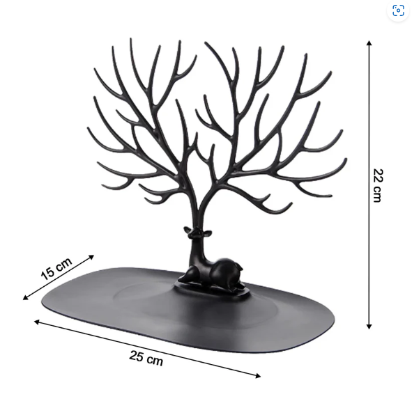 Deer Shaped Jewellery Holder – Elegant Antler Tree Organizer