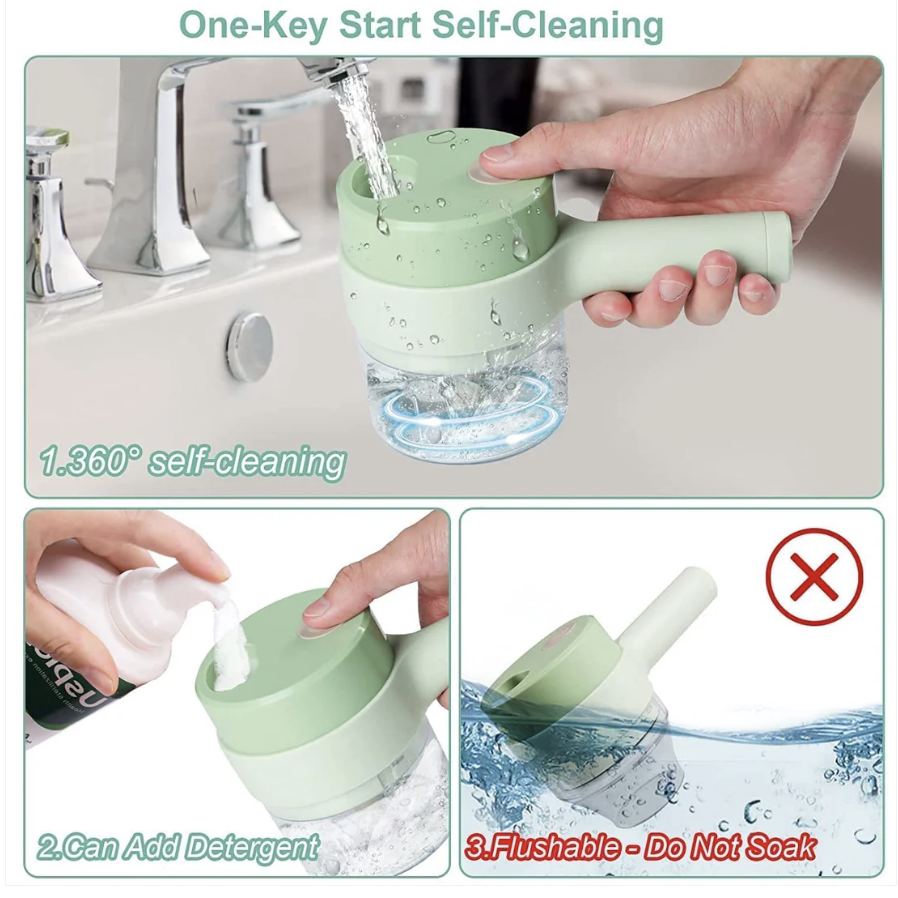 Electric Vegetable Cutter – 4-in-1 Handheld Slicer | Indo Glow