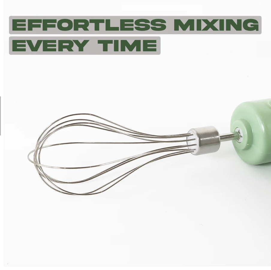 Cordless Electric Whisk – Rechargeable Handheld Mixer for Baking