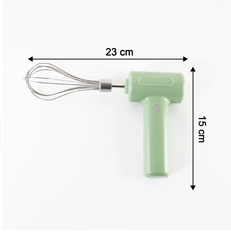 Cordless Electric Whisk – Rechargeable Handheld Mixer for Baking