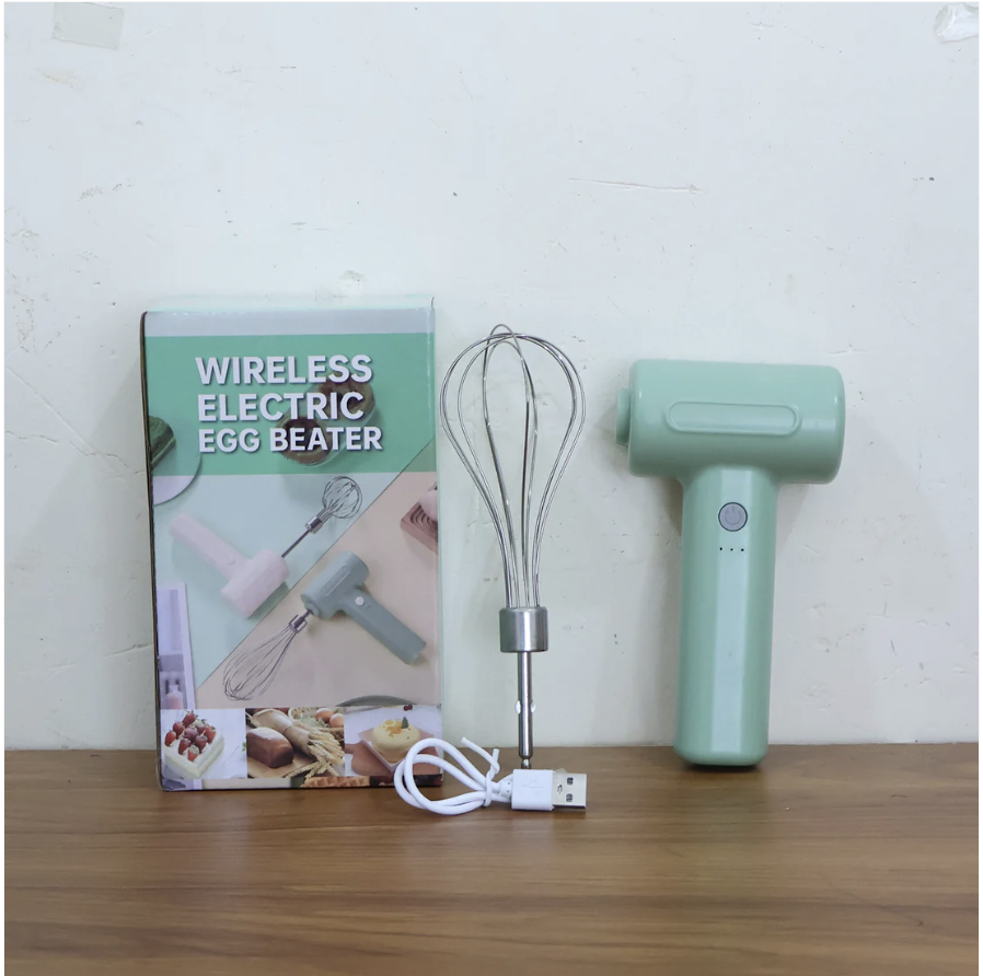 Cordless Electric Whisk – Rechargeable Handheld Mixer for Baking