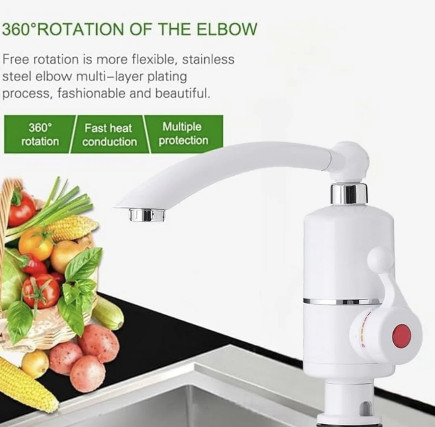 Electric Water Heater Faucet – Instant Hot Water & Safety