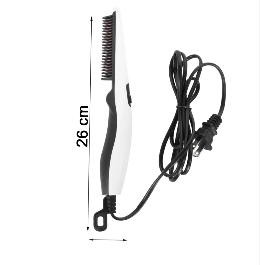 Electric Hair Straightening Comb – Portable & Safe Styling | Calm & Curl