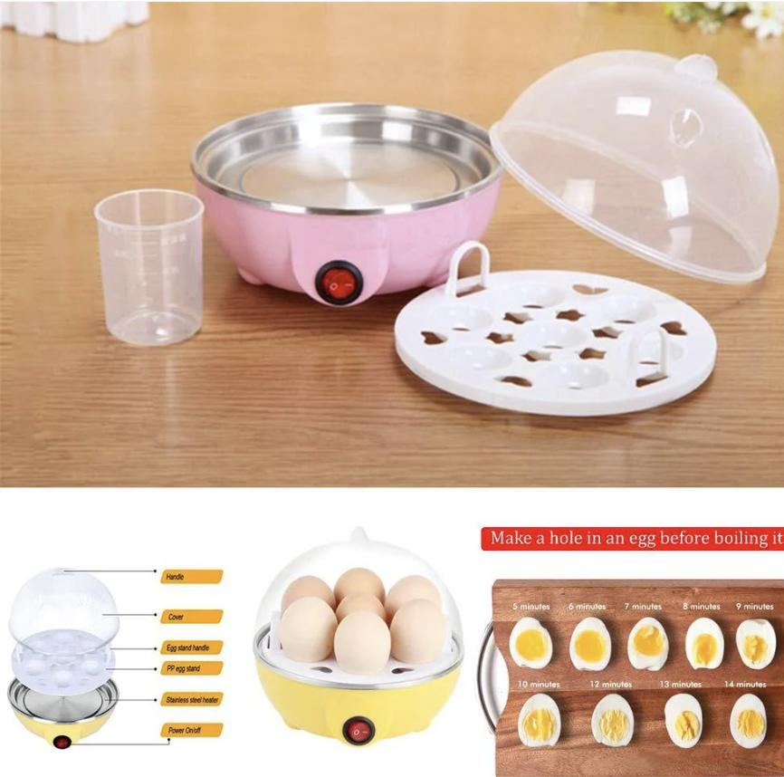 Electric Egg Boiler – 1-Layer Auto Shut-Off Poacher | Indo Glow