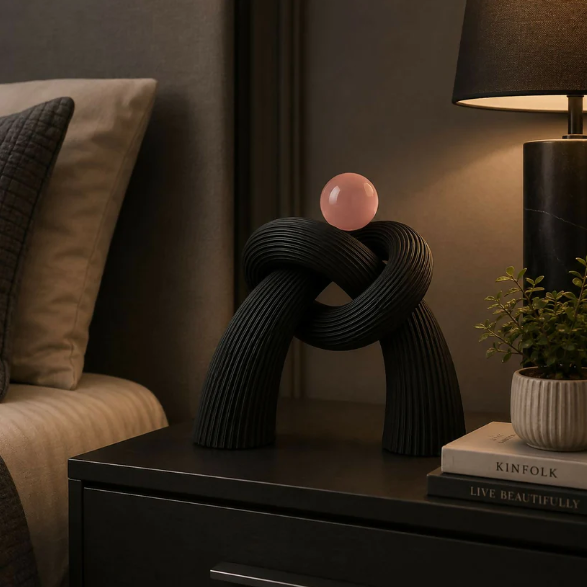 Modern Abstract Knot Sculpture – Elegant Home Decor Accent