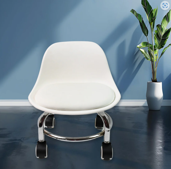 Rolling Stool with Wheels – Low Height & Ergonomic | Indo Glow