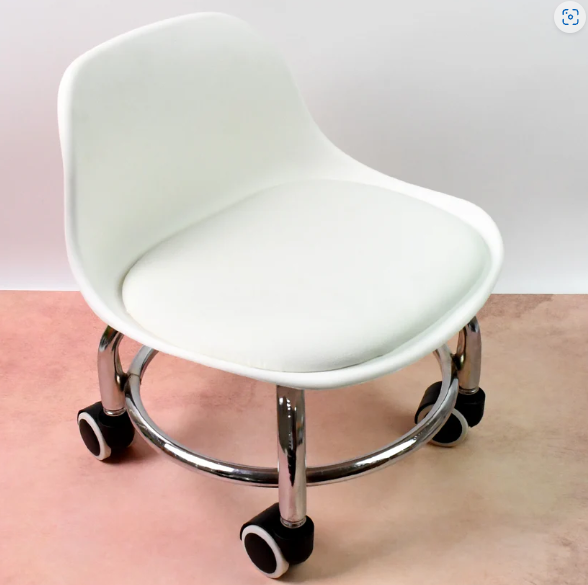 Rolling Stool with Wheels – Low Height & Ergonomic | Indo Glow
