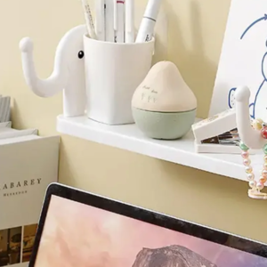 Elephant Wall Shelf – No-Punch Organizer for Kitchen & Bathroom | Velvet Organizers