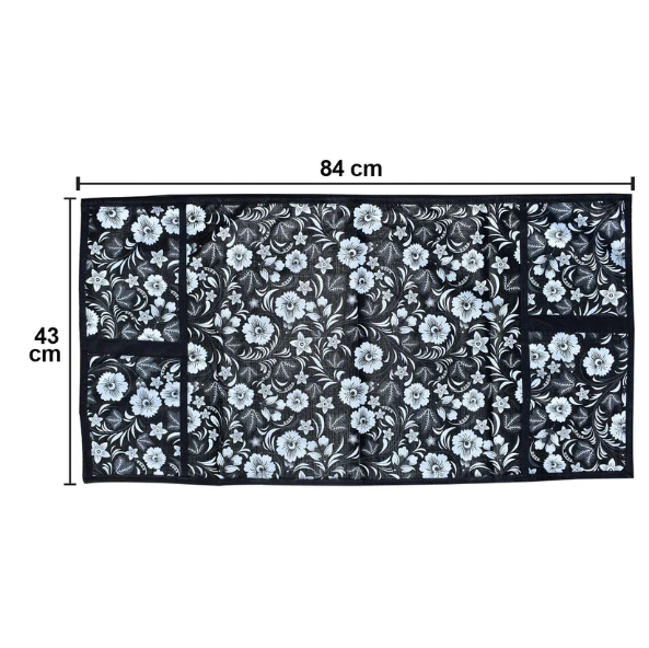 Microwave Oven Cover – Dust Protection with Utility Pockets | Tidy Table